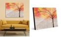 Creative Gallery Sparkle Tree in Orange Yellow Abstract 16" x 20" Acrylic Wall Art Print